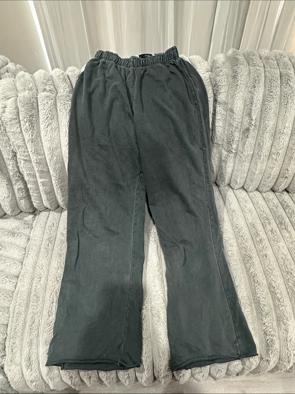 Zara Kids Black Elastic-Waist Sweatpants